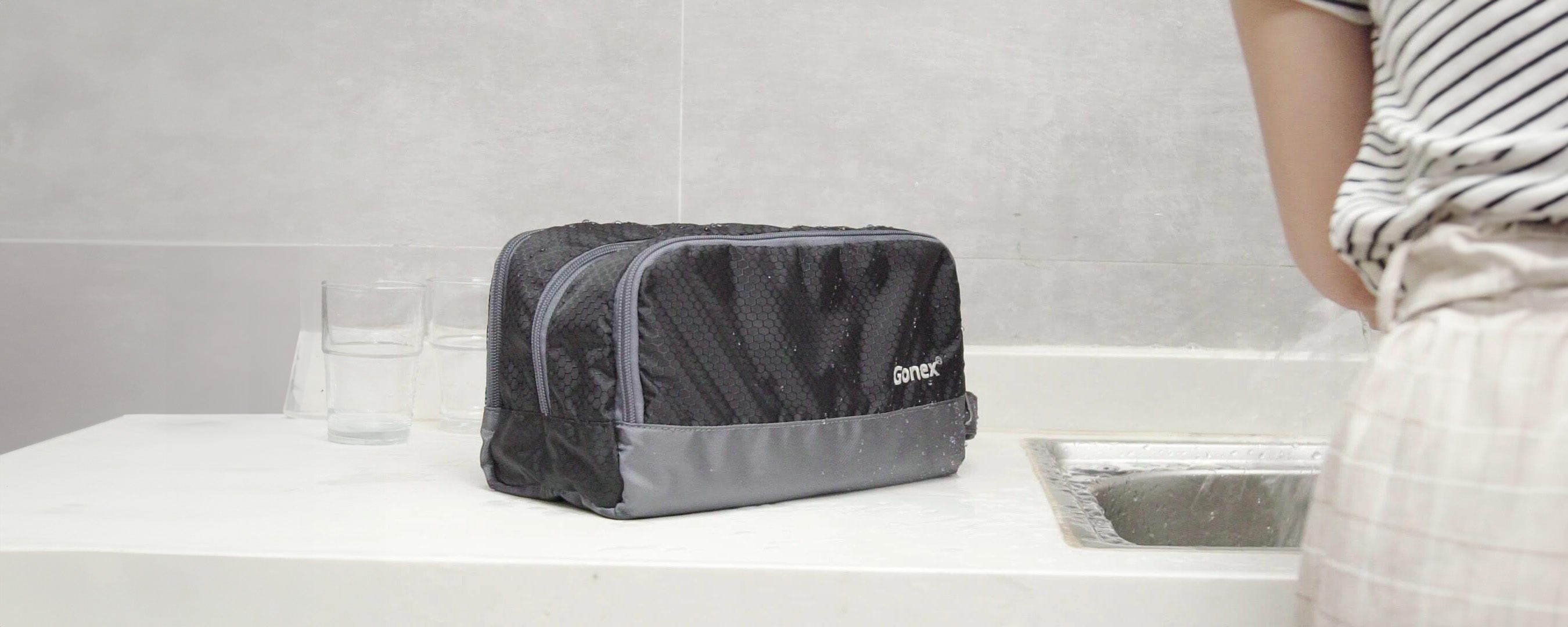  Travel Toiletry Bag Nylon, Gonex Dopp Kit Shaving Bag Toiletry  Organizer Black : Beauty & Personal Care