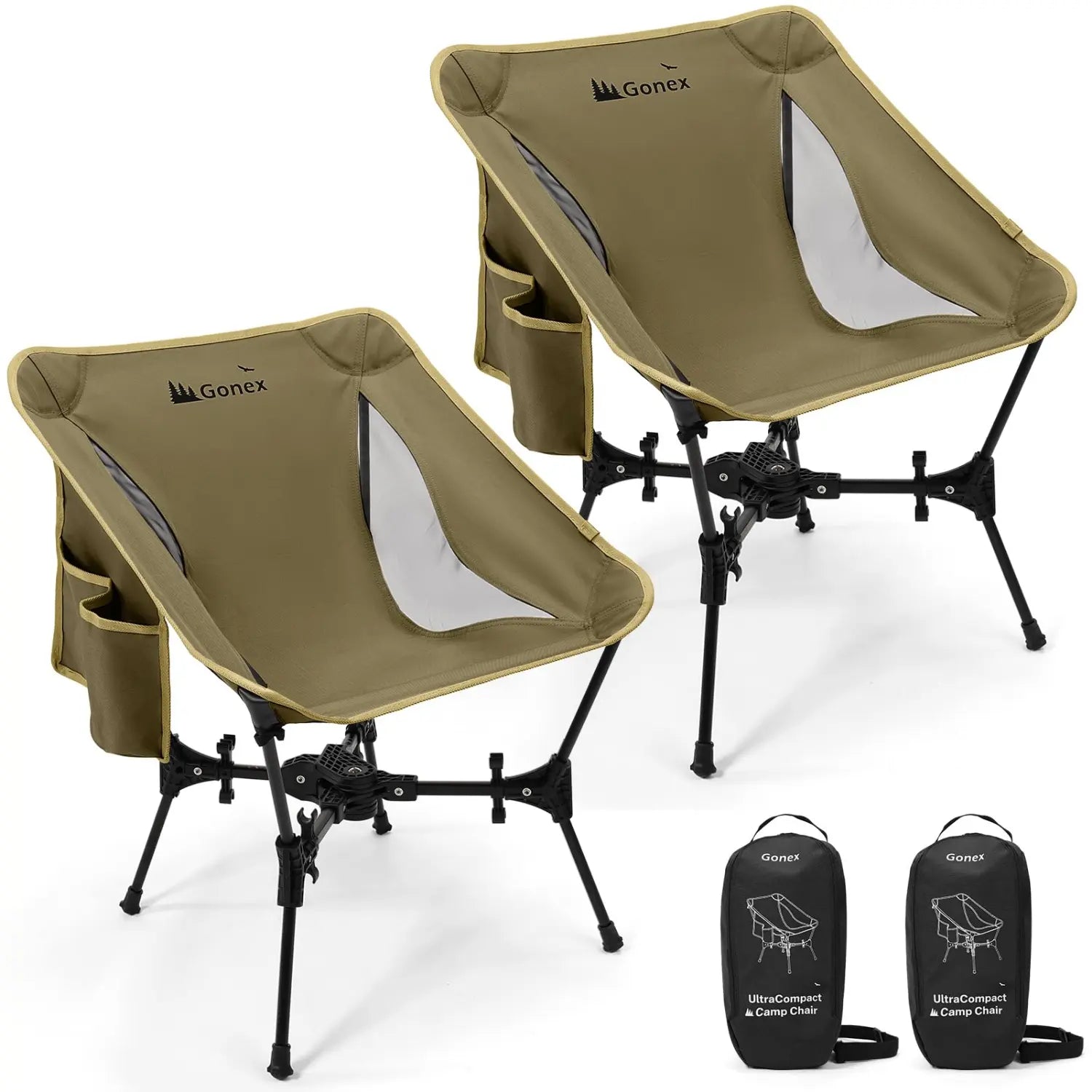 Gonex folding camping chairs 2pcs