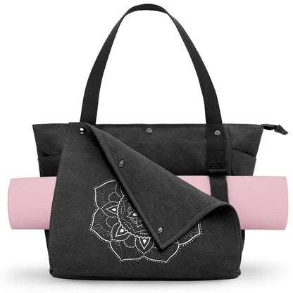 black yoga mat bag