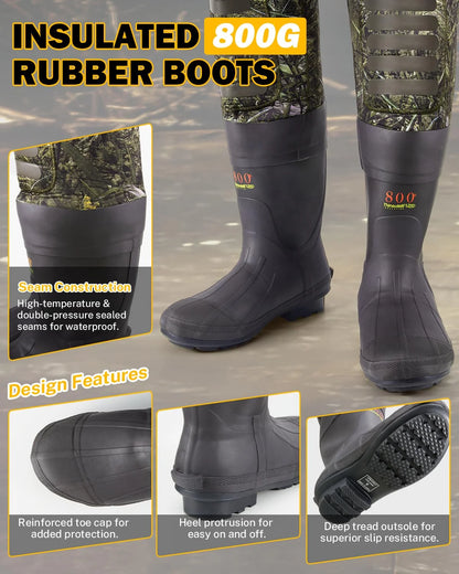 chest waders with boots