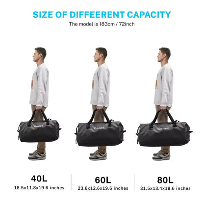 gonex dry bags size chart