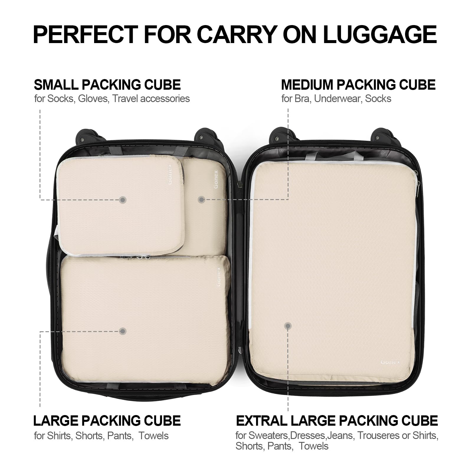 Small packing cheap cubes for travel