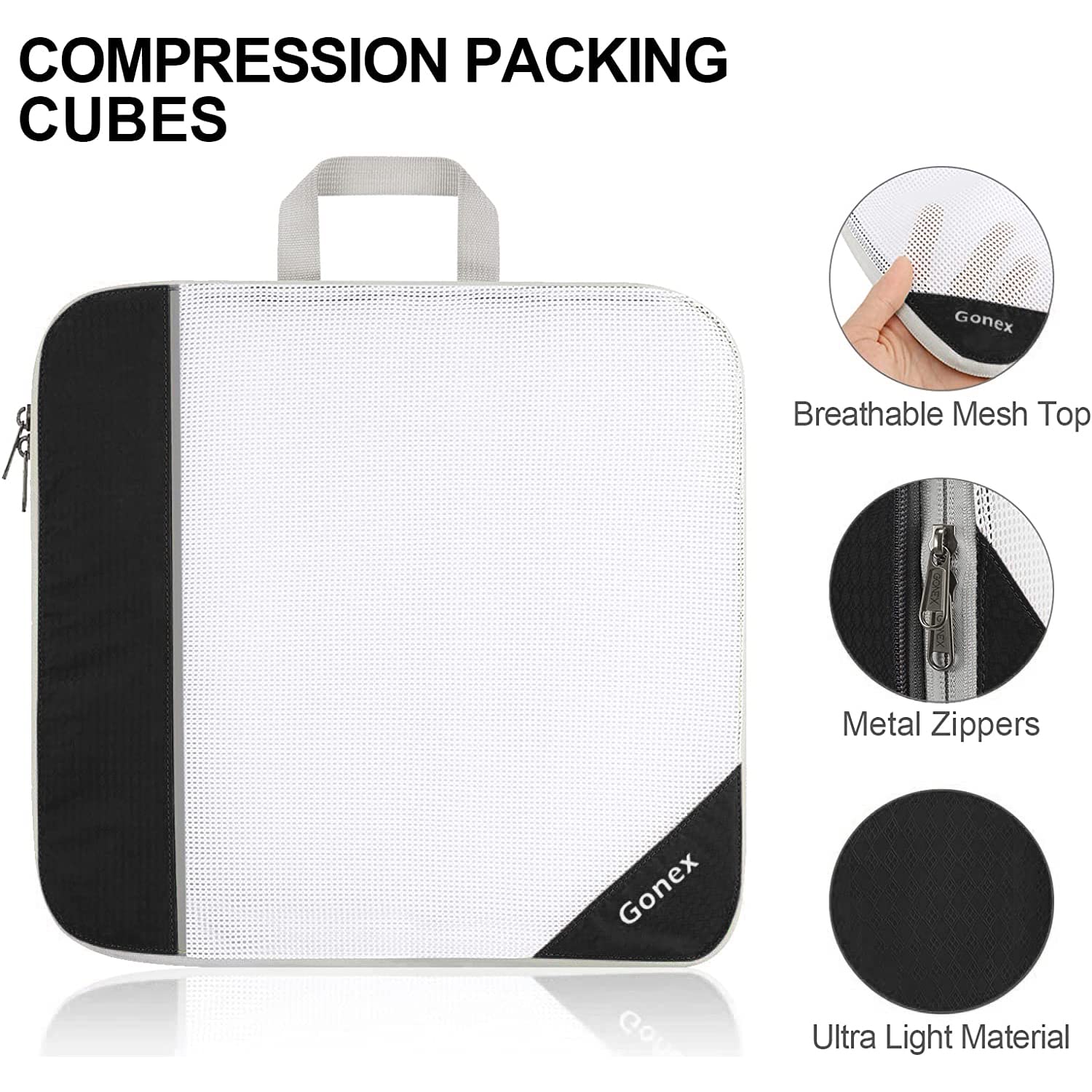 4pcs/set Vacuum Compression Storage Bags (1 Extra Large, 1 Medium