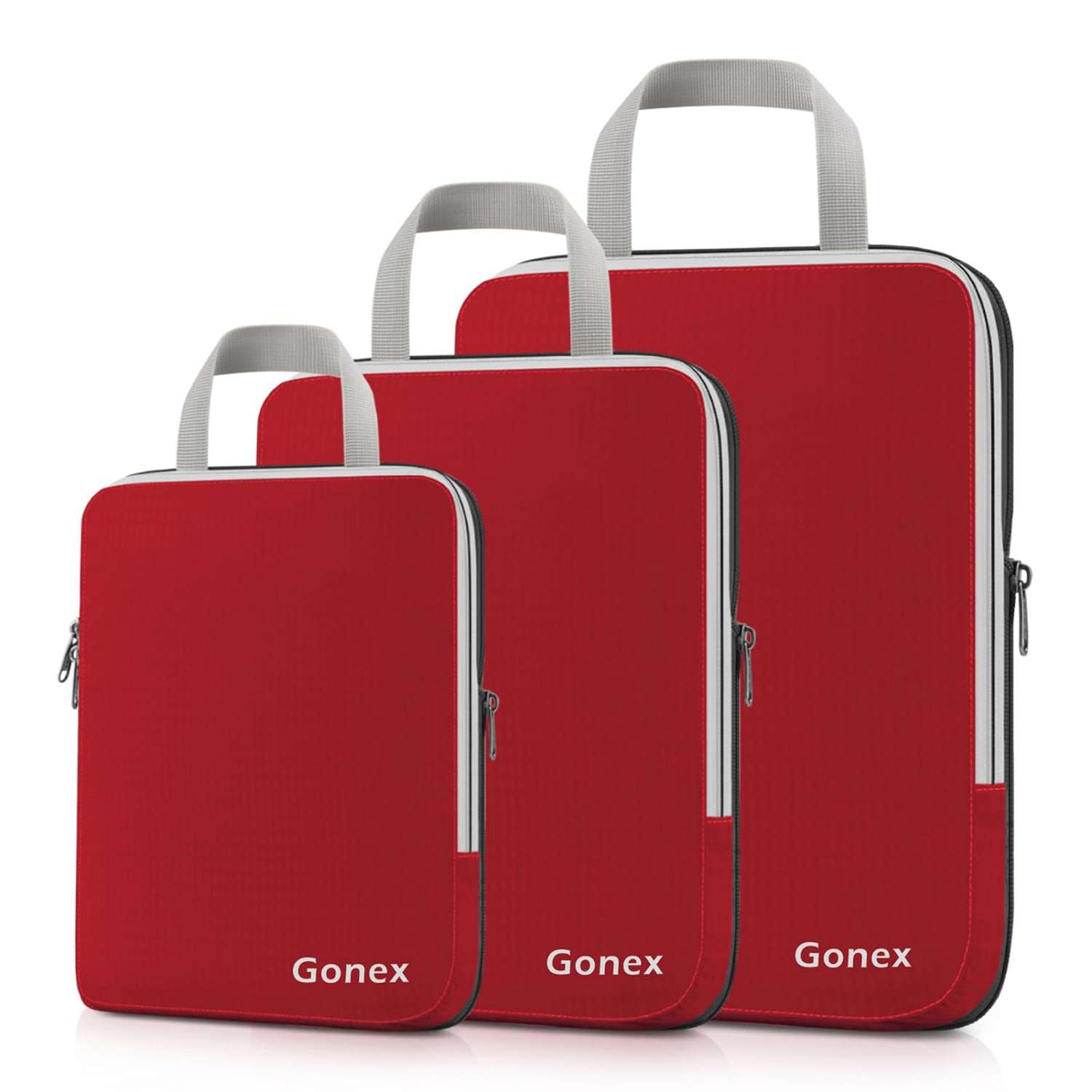 Gonex Floral Compression Packing Cubes