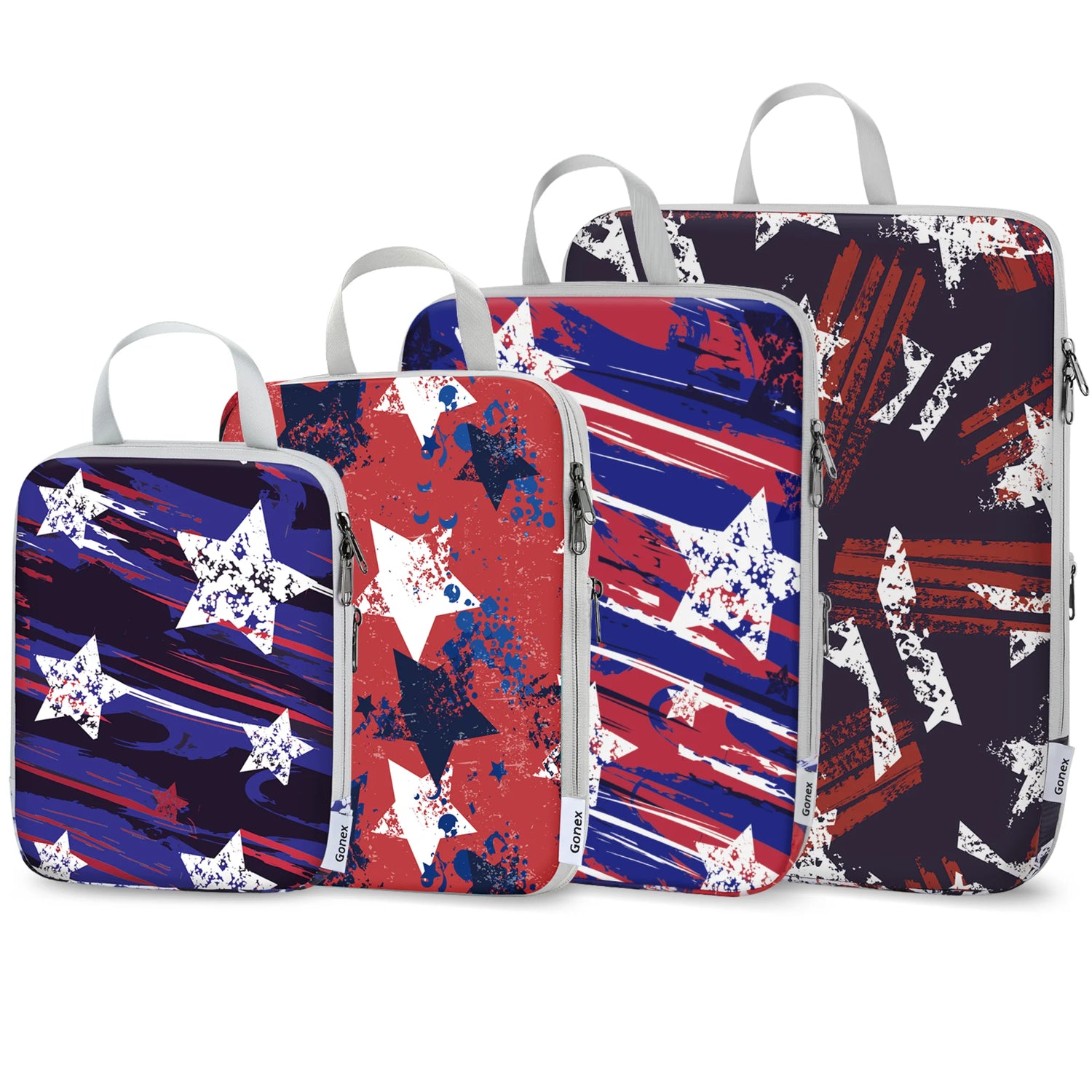 Patriot Stripe Compression Packing Cubes