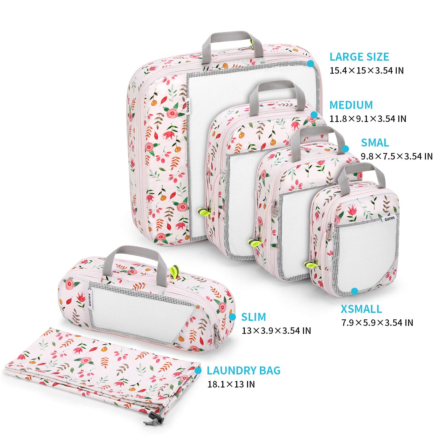 Floral packing cubes online