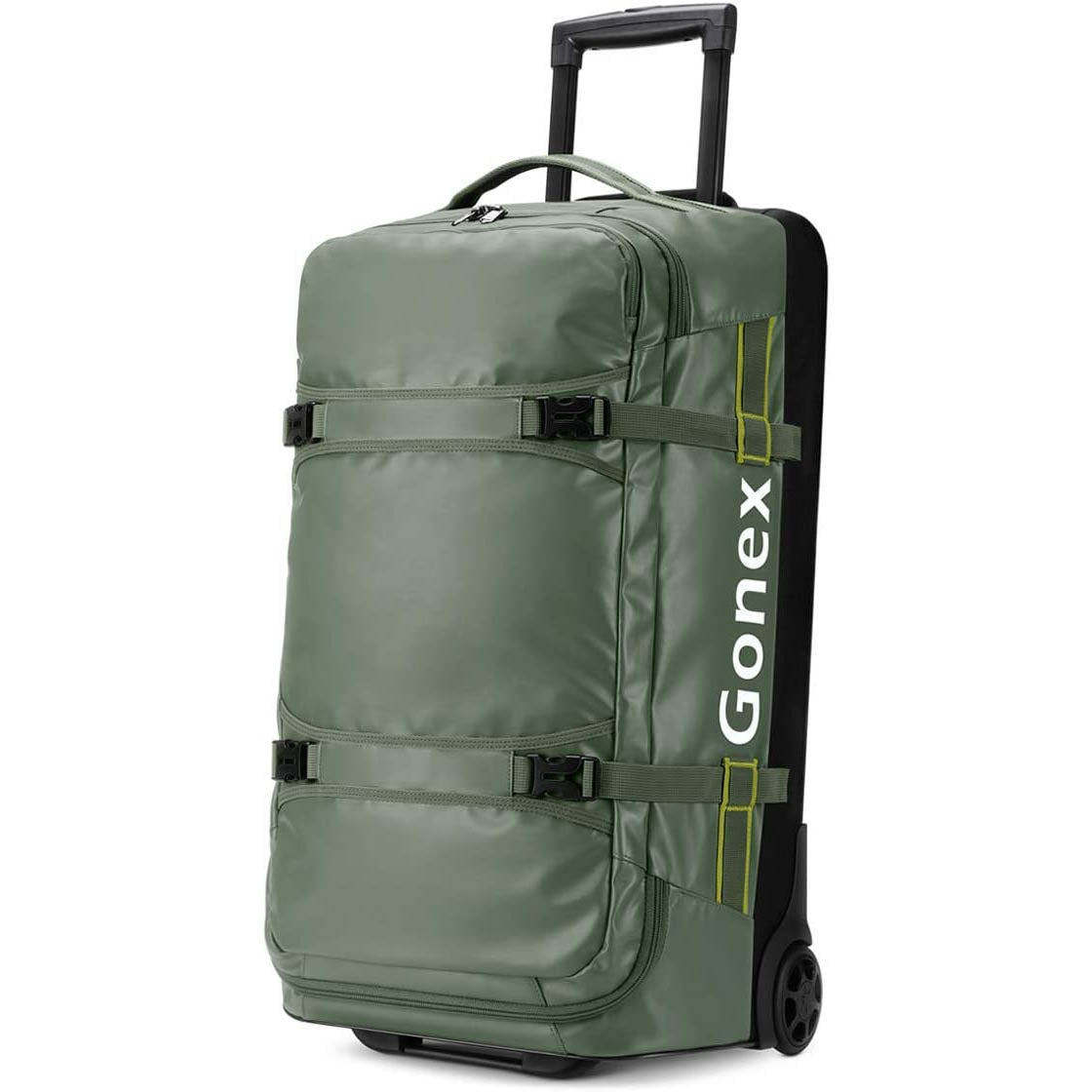 Amazon.com | New York XPress Duffel Bag With Wheels 26” x 13” x 13.5  (Grey/Orange) | Travel Duffels