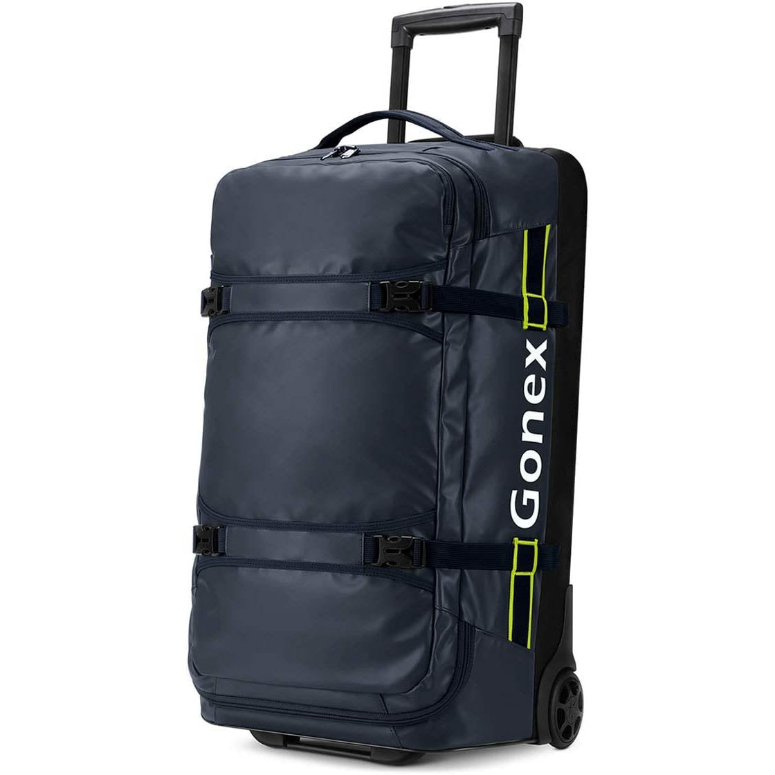 Waterproof holdall with clearance wheels